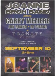 Joanne Broh Band @ Trinity Vineyards | Salem | Oregon | United States